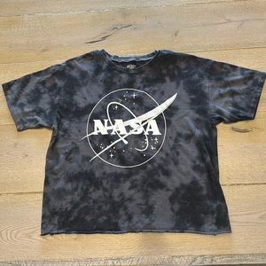 Size small American eagle black tye-dye nasa shirt
